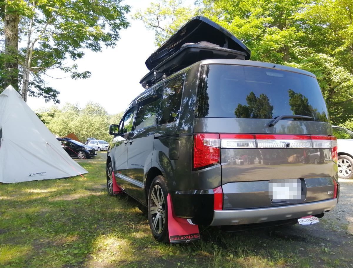 デリカD5 マッドフラップ赤 前期型専用 SUS304 #400|Yahoo デリカD5 マッドフラップ赤 前期型専用 SUS304 #400|Yahoo
