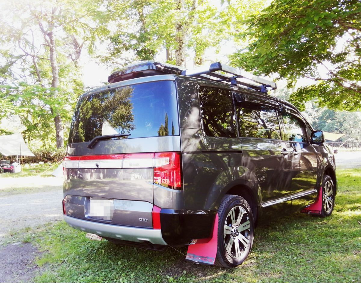 デリカD5 マッドフラップ赤 前期型専用 SUS304 #400|Yahoo デリカD5 マッドフラップ赤 前期型専用 SUS304 #400|Yahoo