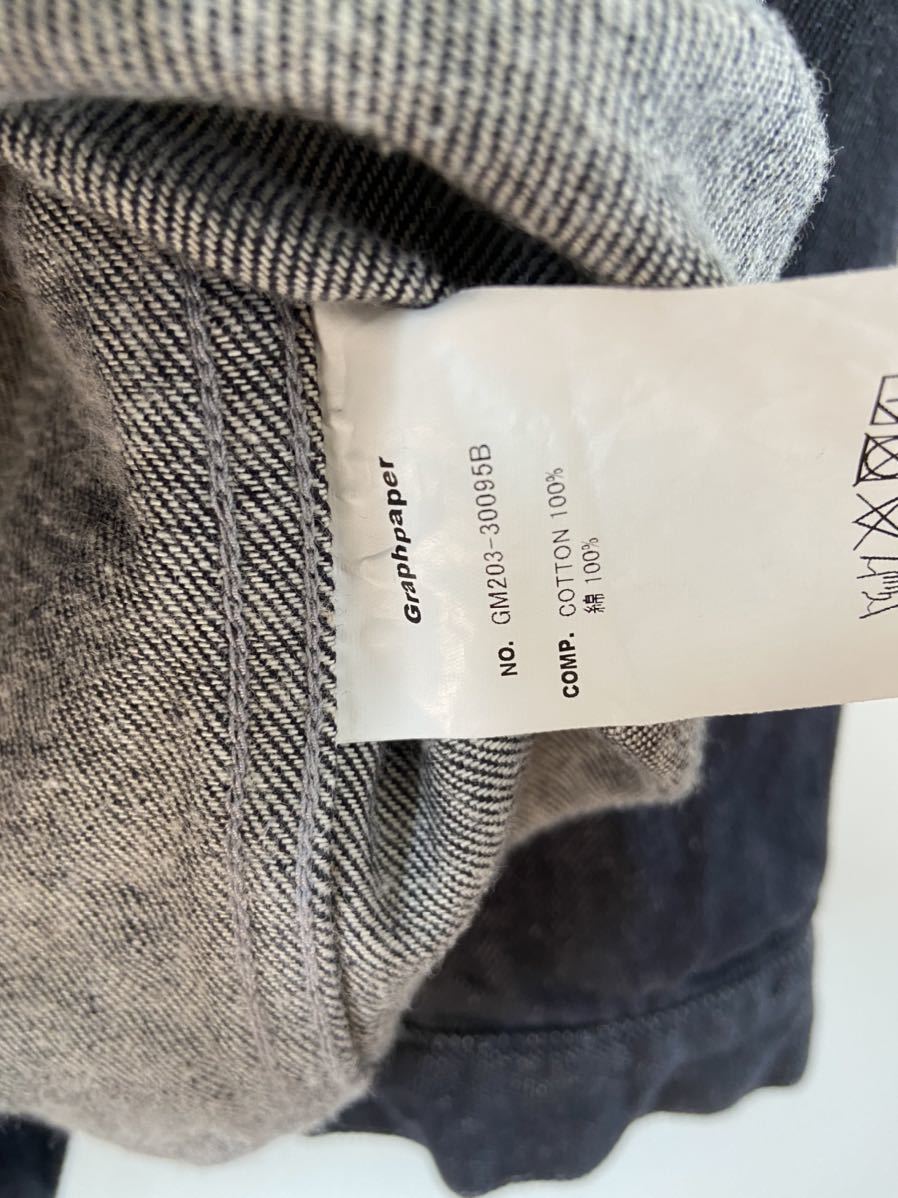 Graphpaper COLORFAST DENIM BLOUSON デニムジャケット グラフペーパー 送料無料数量限定 Graphpaper 21AW Colorfast Denim セットアップ Gジャン/デニムジャケット