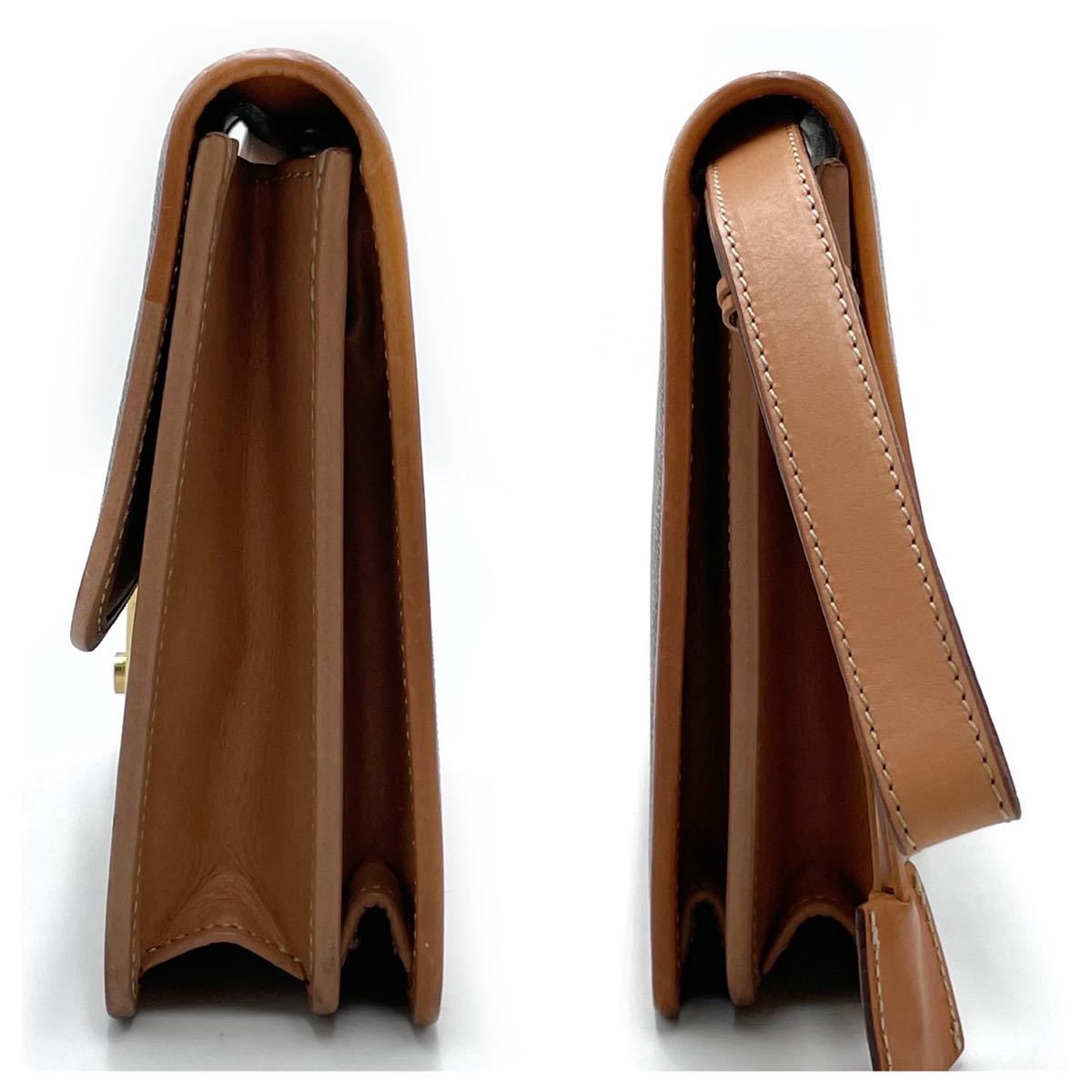 1円○美品○CELINE セリーヌ メンズ セカンドバッグ レザー×PVC