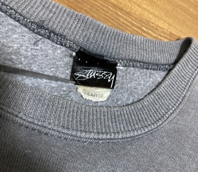  most the first period! black tag! lustre tag!! 80\'s VINTAGE most the first period OLD stussy world Tour sweat original Vintage USA made old clothes L