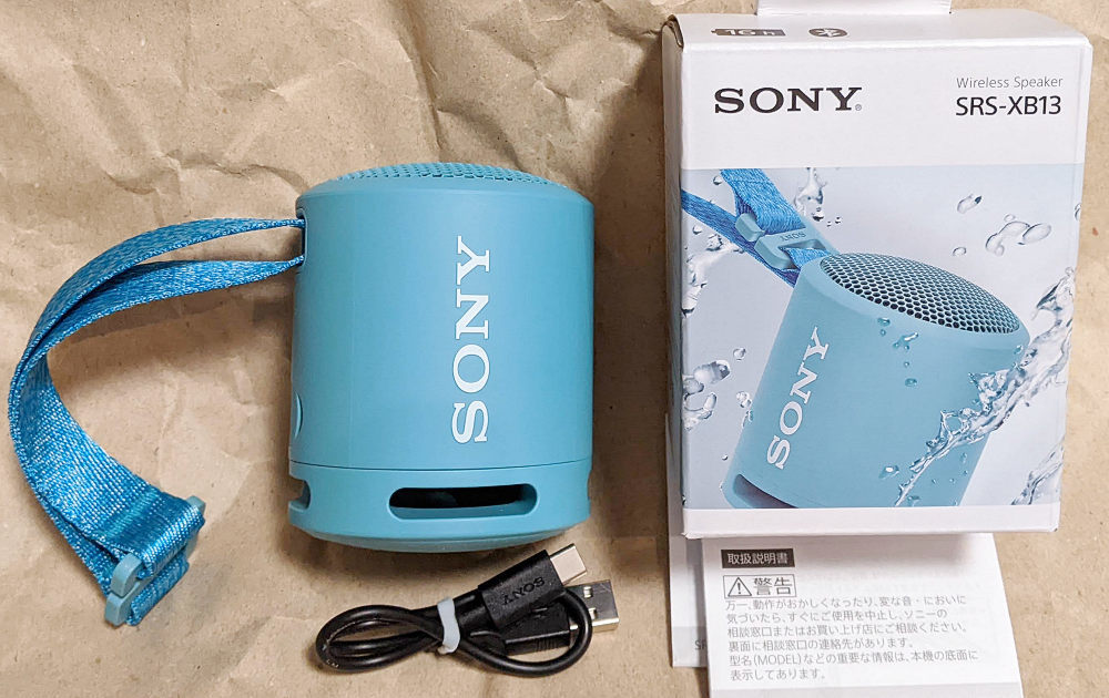 SONY Bluetoothスピーカー SRS-XB13 パウダーブルー 状態良好 SONY Bluetoothスピーカー SRS-XB13 パウダーブルー 状態良好