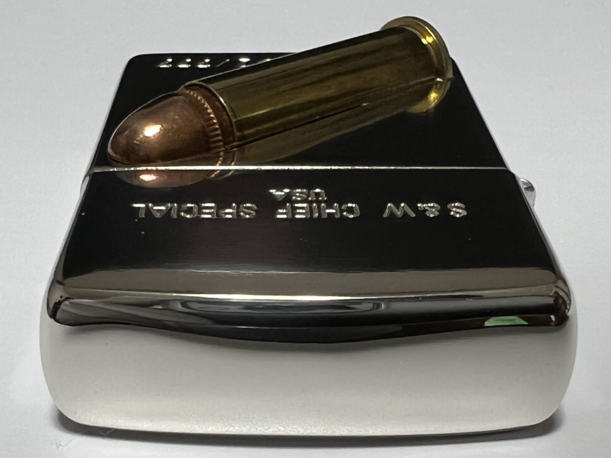 【未使用品】ZIPPO ジッポー S&W CHIEF SPECIAL USA 38Special 弾丸 151/777 1994年 K刻印 マニア コレクション_画像3