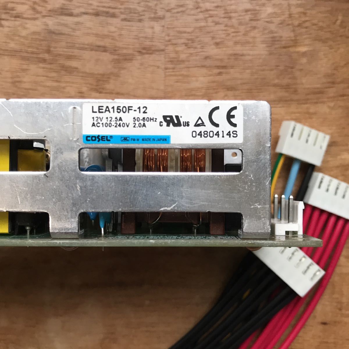 スイッチング電源 AC/DC電源 DC12V 12.5A出力 基板タイプ 150W ケーブル付き LEA150F-12 コーセル COSEL_画像2