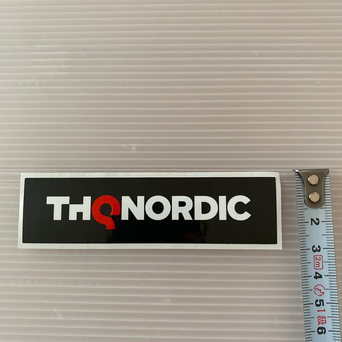 ステッカー シール THQNORDIC 約10×3cm ゲーム 東京ゲームショウ ブース来場者特典 game developer sticker Tokyo Game Show Handout_画像4