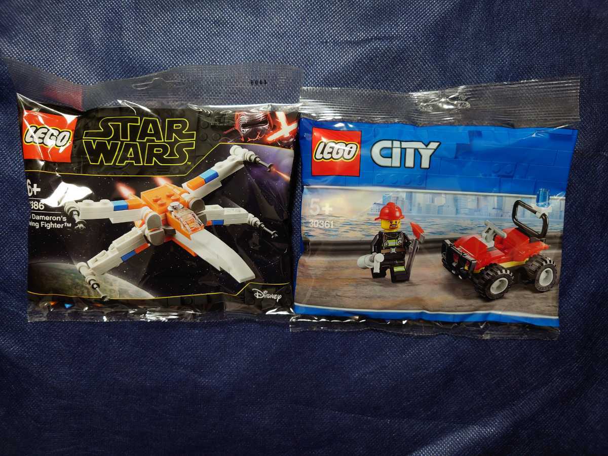 ■送料無料■レゴ LEGO 30361 消防士& 30386 x-wingの画像1