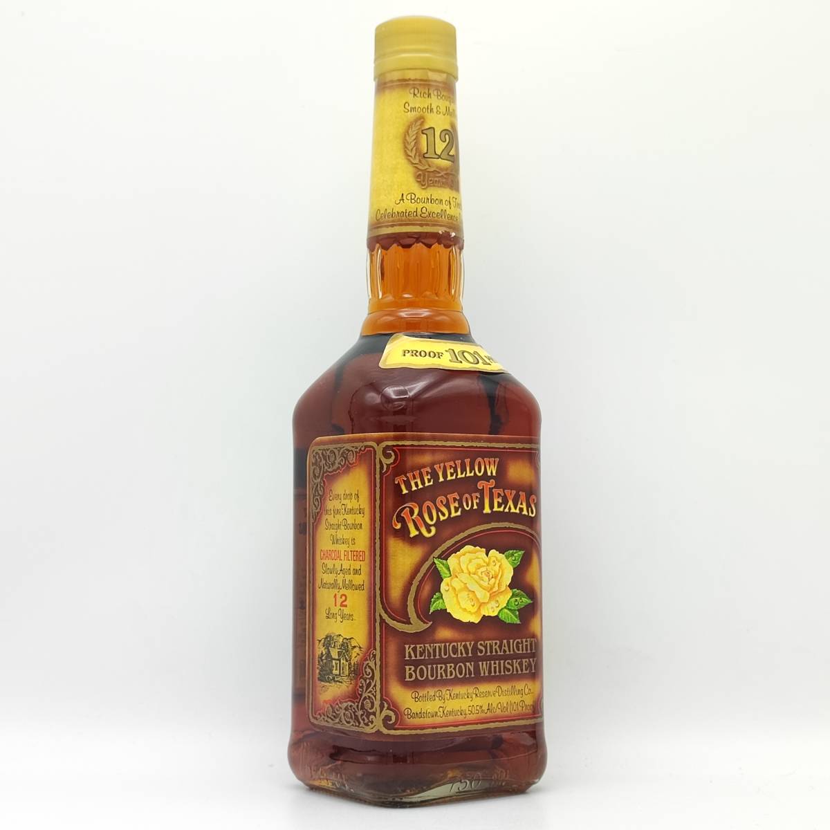 【全国送料無料】THE YELLOW ROSE OF TEXAS 12years old KENTUCKY STRASIGHT BOURBON WHISKEY　50.5度 750ml