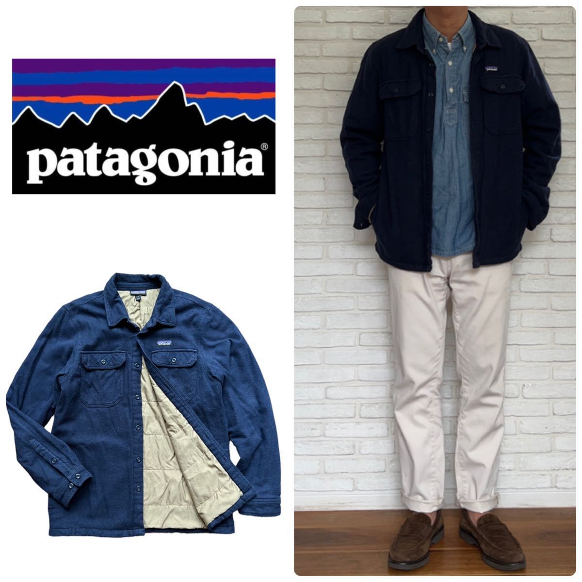 【新作入荷!!】 【パタゴニア】インサレーテッド フィヨルド フランネル 中綿ネルシャツ ネイビー Mサイズ CPOシャツ 長袖シャツ 【新作入荷!!】 【パタゴニア】インサレーテッド フィヨルド フランネル 中綿ネルシャツ ネイビー Mサイズ CPOシャツ 長袖シャツ