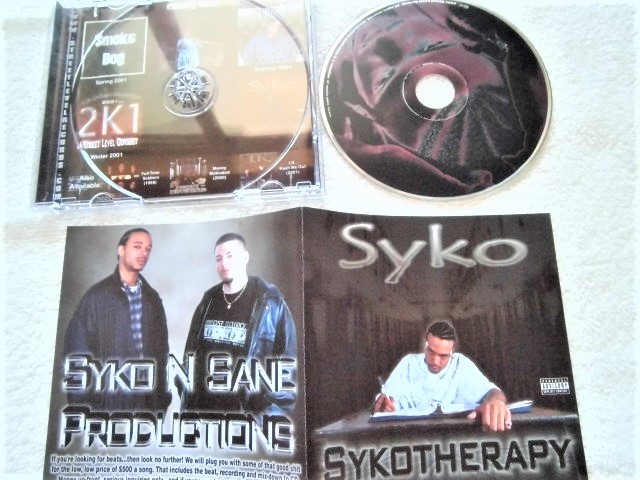 Syko / Sykotherapy / Gangsta / Featuring Byrdie, Smoke, Wanz, J-Dub, Wanz, Smoke Dog / Street Level Records / 2001_画像3