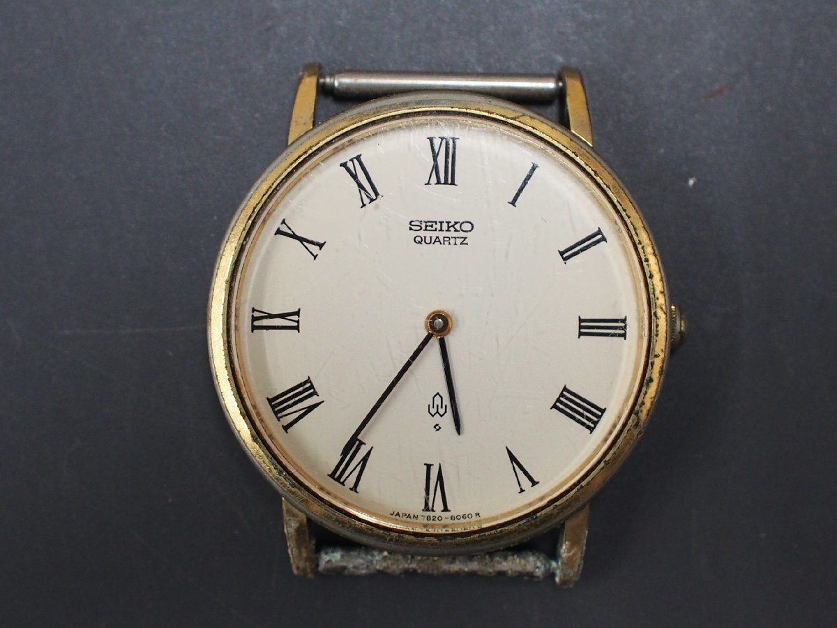 レア物 スティーブジョブズ セイコー SEIKO シャリオ CHARIOT ゴールド ケース クォーツ メンズ 腕時計 型式: 7820-8050_画像1