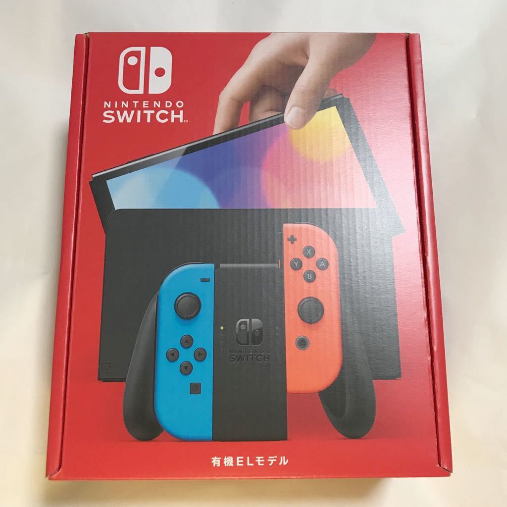 上級品 新品未開封 Nintendo Switch有機EＬモデル レッド&ブルー 正規 