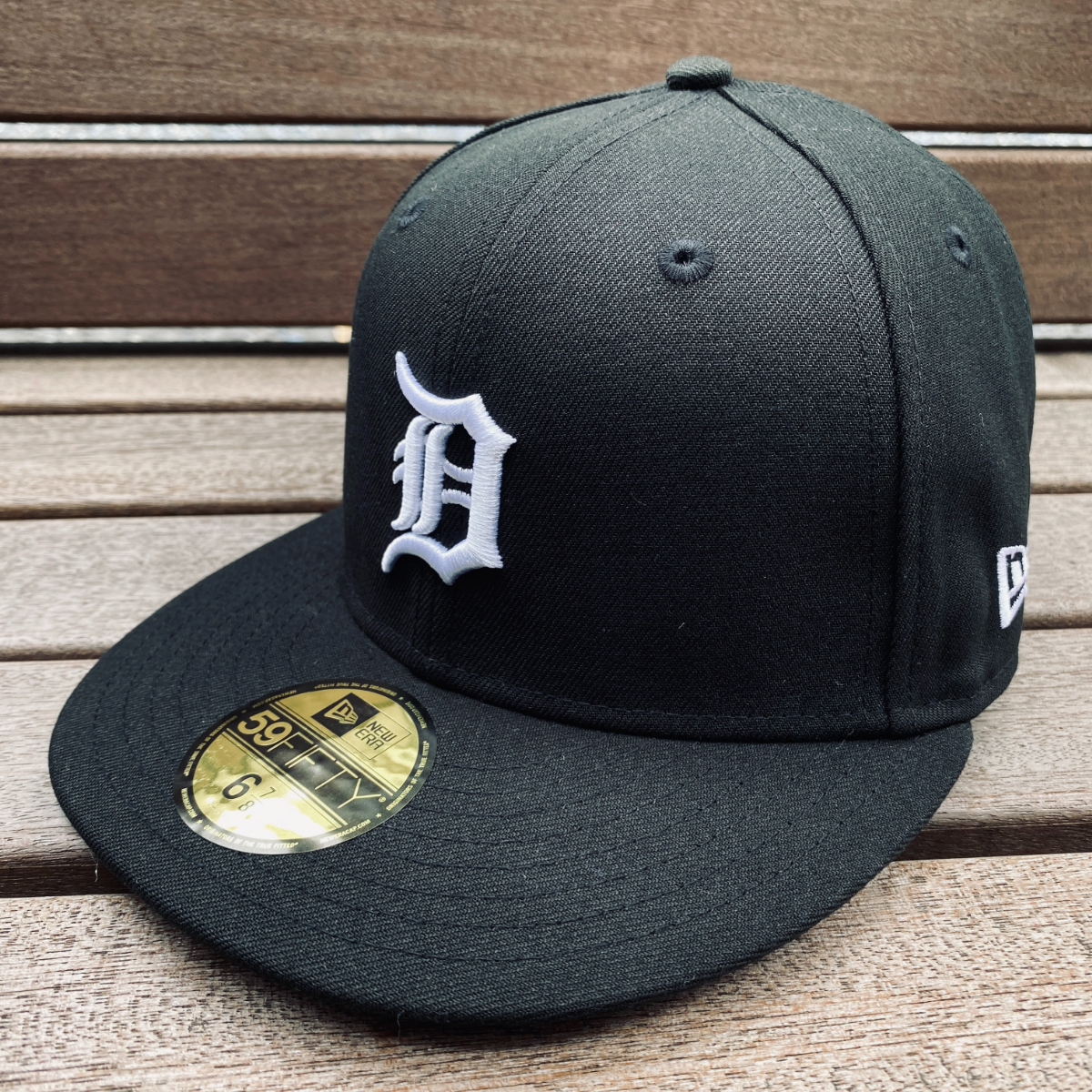 USA正規品 【6.7/8】 NEWERA ニューエラ MLB デトロイト タイガース Tigers 特別色 ブラックエディション 59FIFTY メジャーリーグ 帽子_画像1