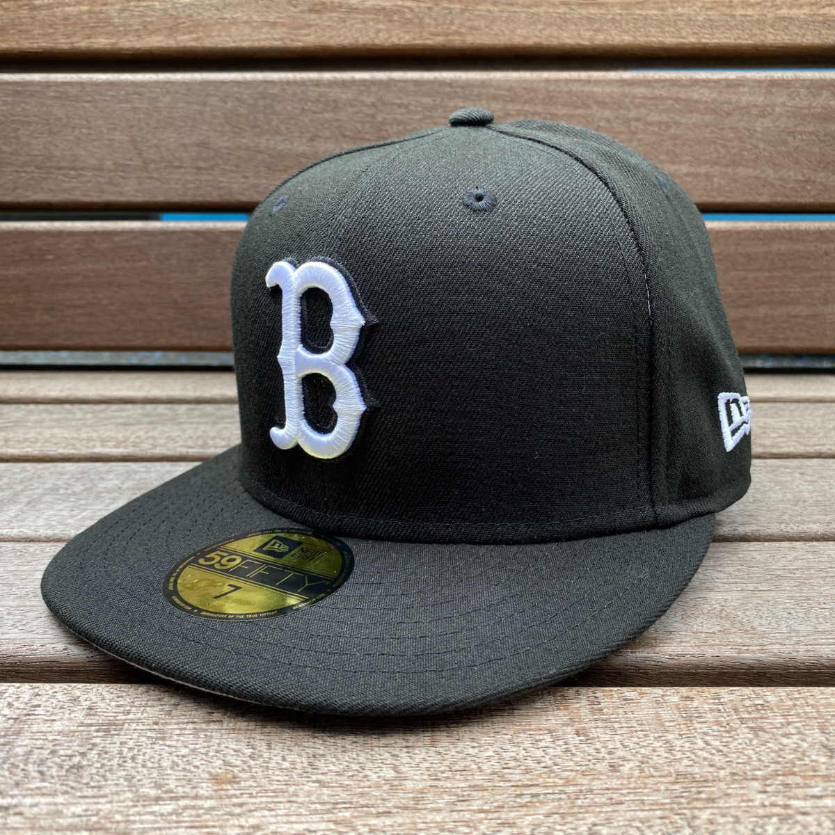 USA正規品 【7.1/8】 NEWERA ニューエラ MLB ボストン レッドソックス Redsox 特別色 ブラックエディション 59FIFTY メジャーリーグ 帽子_画像1