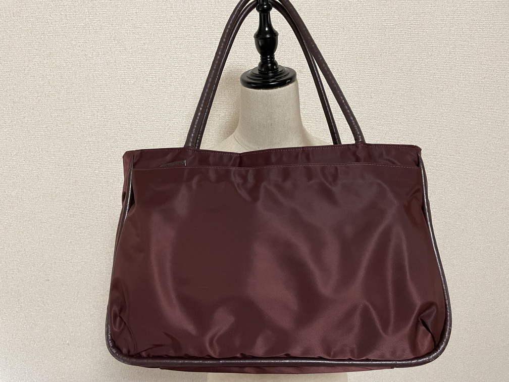 *980 jpy start. * SAZABY Sazaby nylon material tote bag type bag 