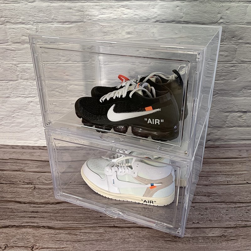 CJM02★シューズラック2個セット　スニーカー 靴収納 ボックス ケース　透明_画像3