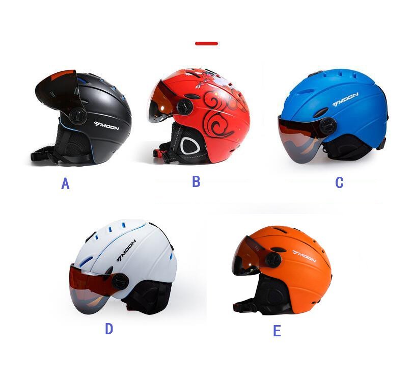 cxr04★スキー/スノーボードヘルメットオートバイ調節可能な防風ヘッドヘルメットスキー シールド付き UVカット ジェット 軽量5色可選_画像2