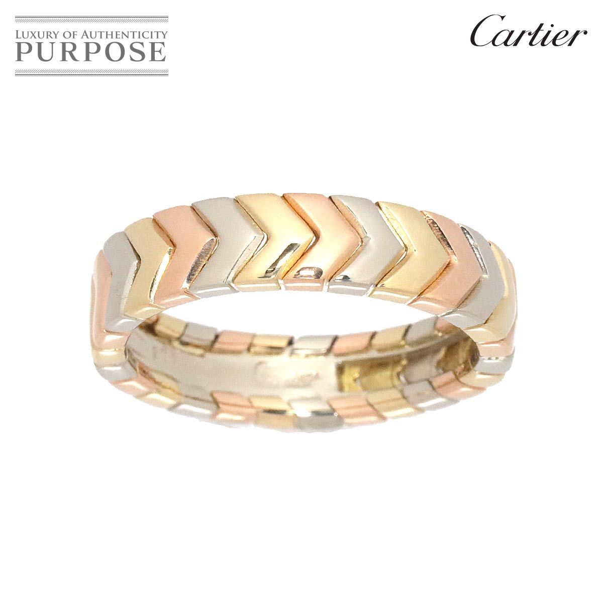 カルティエ Cartier #58 リング K18 YG WG PG スリーゴールド 3カラー