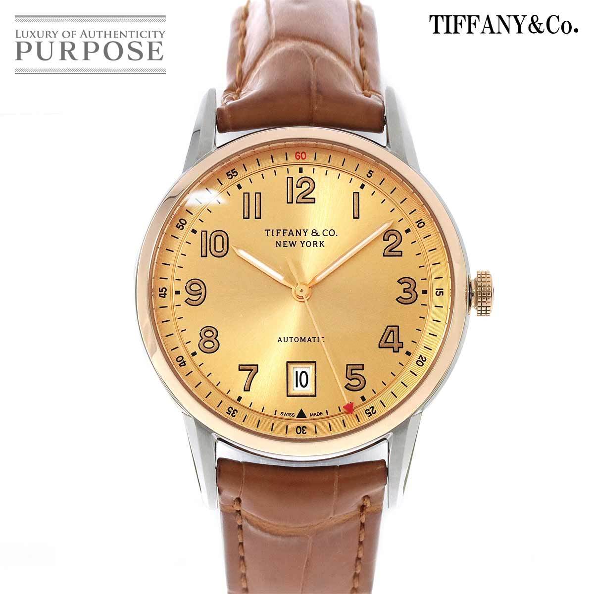 ティファニー TIFFANY＆Co. CT60 40mm コンビ メンズ 腕時計 デイト シャンパン 文字盤 オートマ 自動巻き ウォッチ 90169448