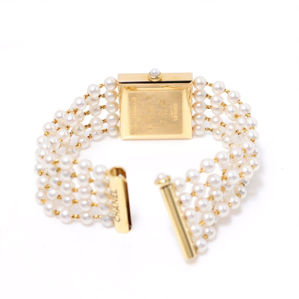 シャネル CHANEL マドモアゼル パールブレス Mサイズ H0007 レディース