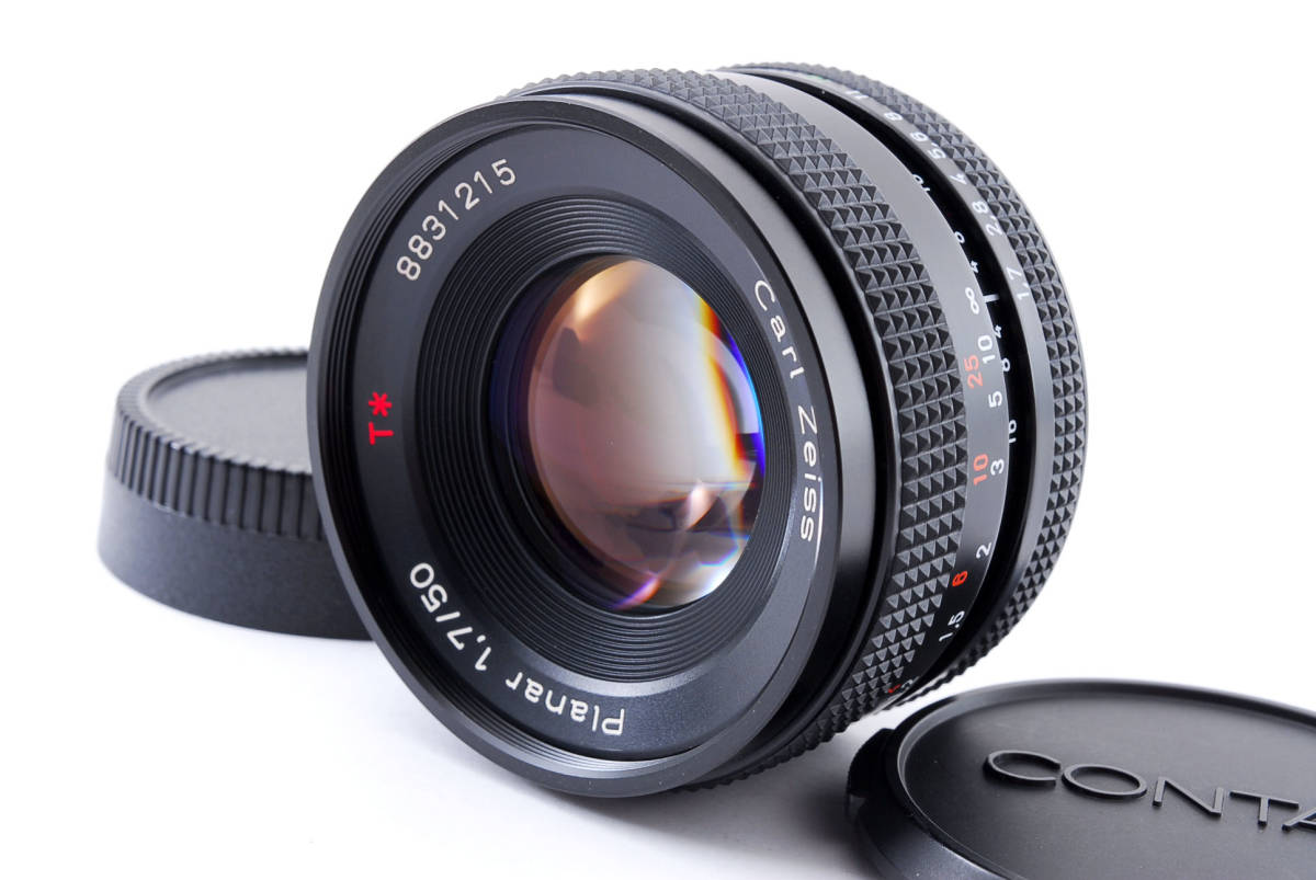 美品】Contax Carl Zeiss Planar T* 50mm F/1.7 Lens CY Mount MMJ