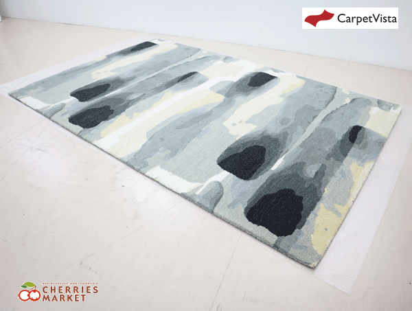 ◆短期展示美品◆ RugVista/Carpet Vista ラグ ビスタ/カーペット ビスタ Ink インク 200×300 ハンドタフテッド ウール カーペット 11万