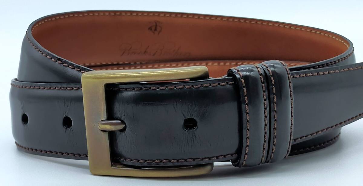 海外ブランド Belt Leather Black Brothers Brooks ベルト 革 Fleece