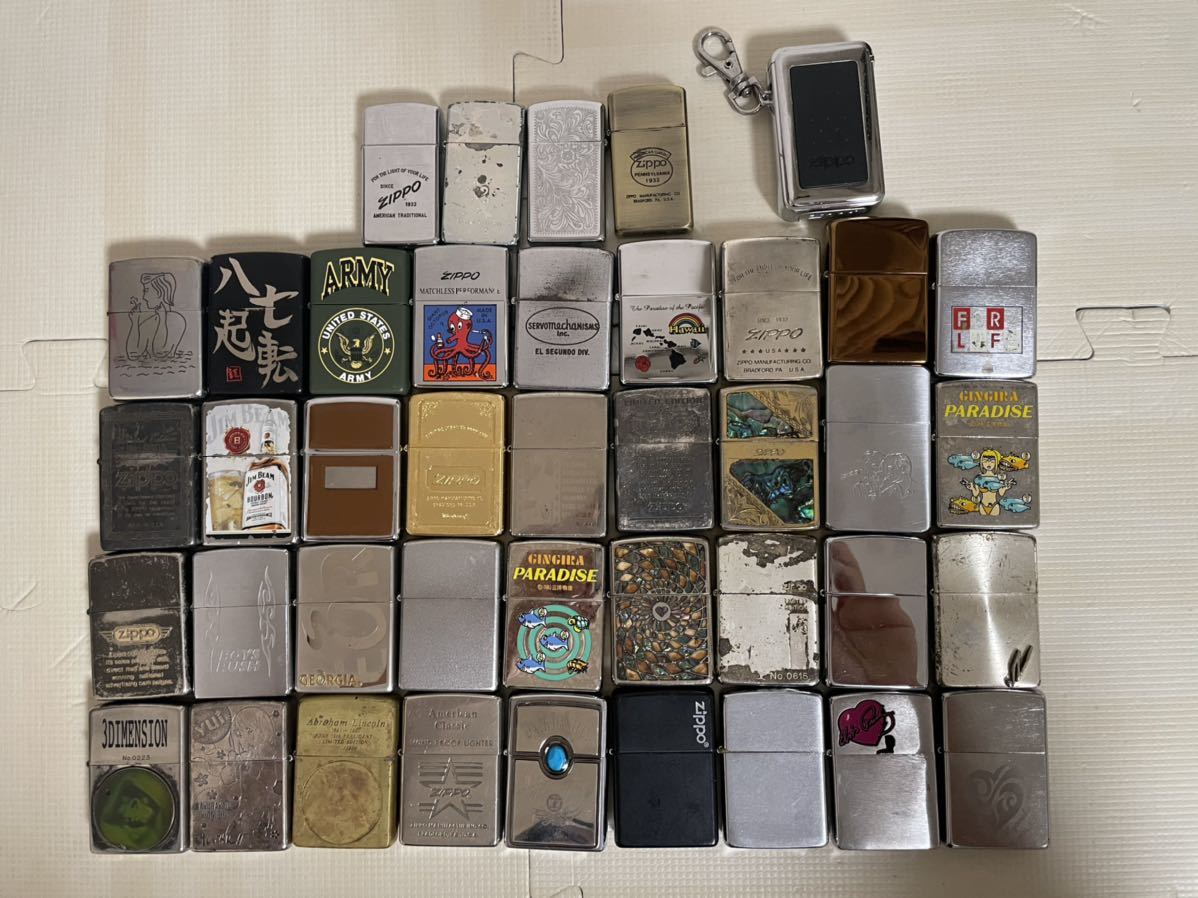 ZIPPO ジッポライター 計40点 まとめて ジャンク 現状品 おまけ 送料