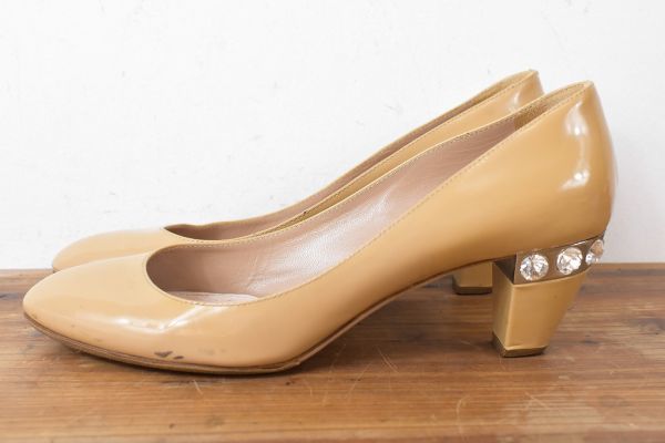 推奨 miumiu ミュウミュウ PRADA姉妹ブランド ラインストーン