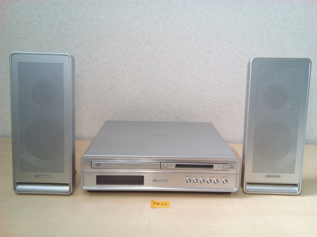 1412 Pioneer CD/DVD/ MD component stereo X-FG88DV junk treatment 