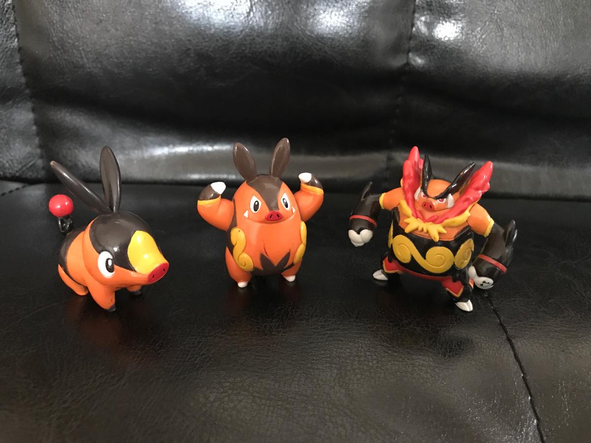 ポケットモンスター モンコレ ポカブ チャオブー エンブオー フィギュア_画像1