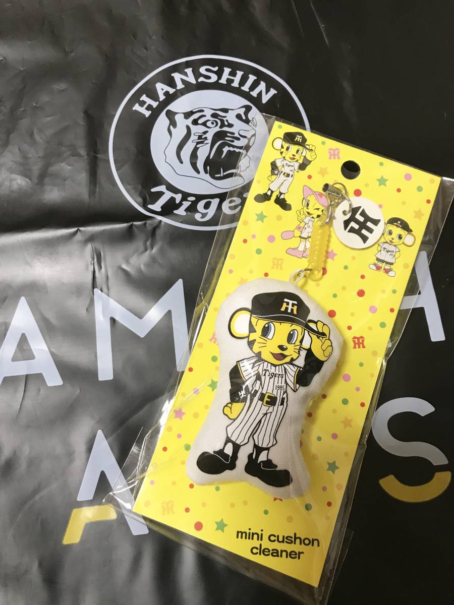 HANSHIN Tigers официальный товар Hanshin Tigers to Lucky Mini подушка очиститель мобильный очиститель ремешок . день 