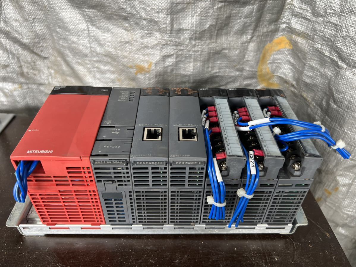 MITSUBISHI シーケンサー Q62P Q02HCPU PLCセット QJ71E71-100 MITSUBISHI シーケンサー Q62P Q02HCPU PLCセット QJ71E71-100
