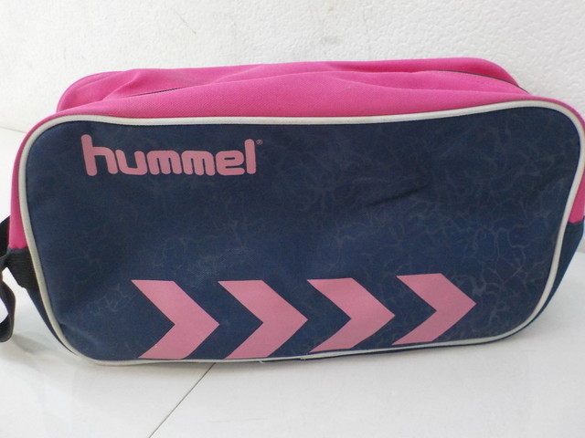 TIN●○アシックス　スニーカー　25ｃｍ　中古　青系　hummel　シューズバック　4-9/29（も）_画像9