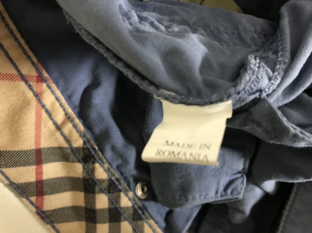  подлинный товар Burberry London BURBERRY хлопок брюки-чинос мужской Surf милитари American Casual деловой костюм 32 синий голубой 48 Roo любитель производства 