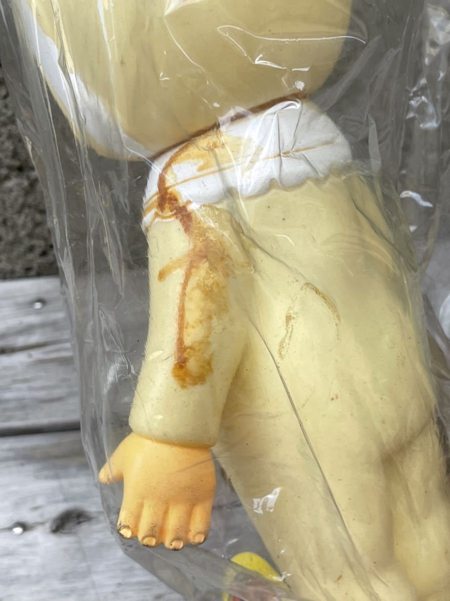 当時物 新品未使用品 キューピー人形 うさみみ ソフビ 30cm レトログッズ 昭和 レトロ ビンテージ_画像4