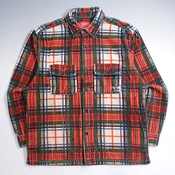 22ss Supreme Corduroy Shirt Plaid S シュプリーム コーデュロイ