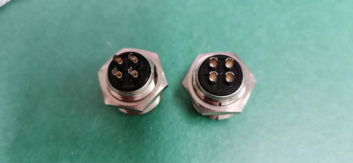 hirose electro- machine round connector, 4 ultimate, miniature, [RM15QRD-4SA]+[RM15QRD-4PA] set 