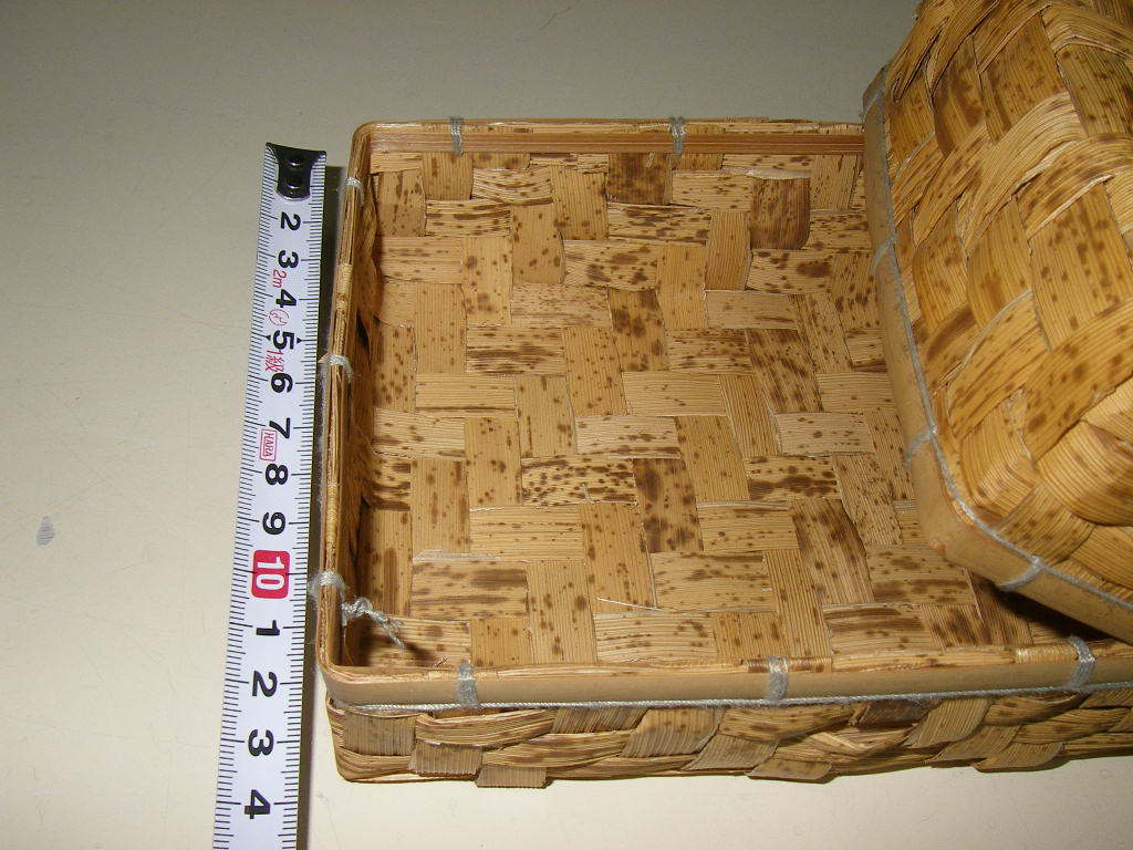 「竹皮編み」 弁当箱 ランチボックス 竹皮 小物入れ 四角の画像4