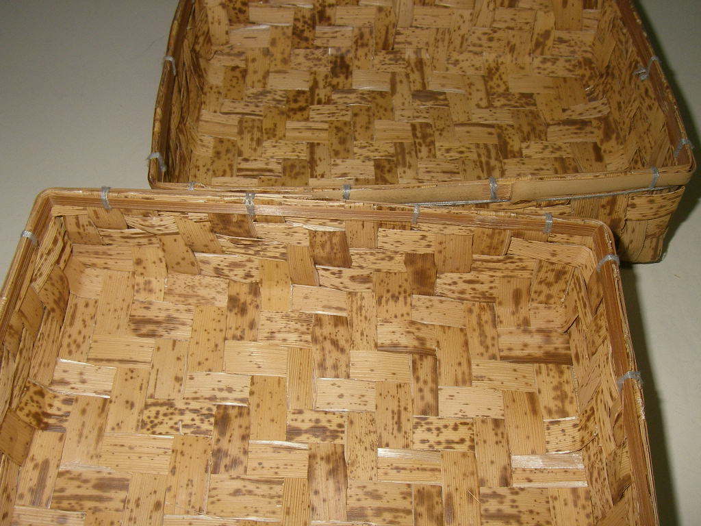 「竹皮編み」 弁当箱 ランチボックス 竹皮 小物入れ 四角の画像6