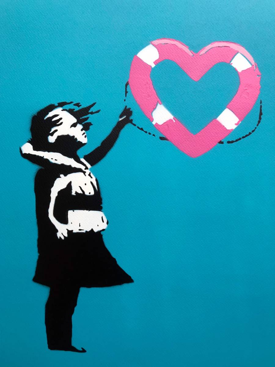 NOT BANKSY Life Saver 販売証明書付(リトグラフ) 美術品 | sanfotec