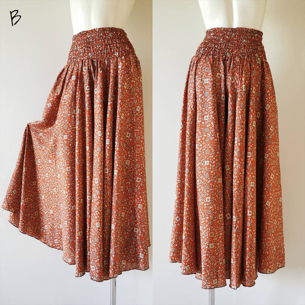 * ethnic wide pants enough cloth peiz Lee /botanikaru including carriage * new goods B* screw course Asian India silk gaucho 