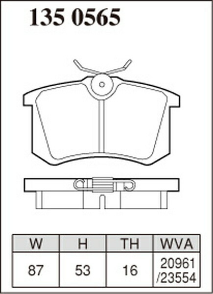  Dixcel P type rear left right set brake pad 207 A7C5FX 1350565 DIXCEL brake pad 