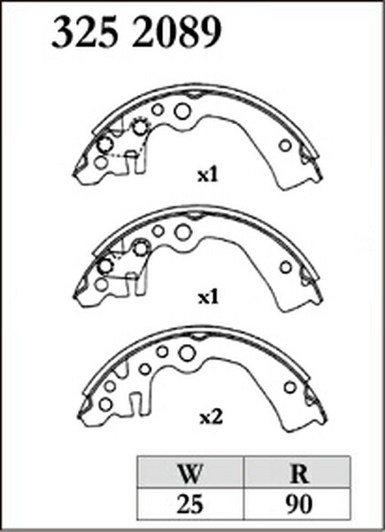 ディクセル RGSタイプ リア左右セット ブレーキシュー マーチ K12/AK12/BK12/YK12 3252089 DIXCEL スポーツ&コンペティション リヤシュー_画像2