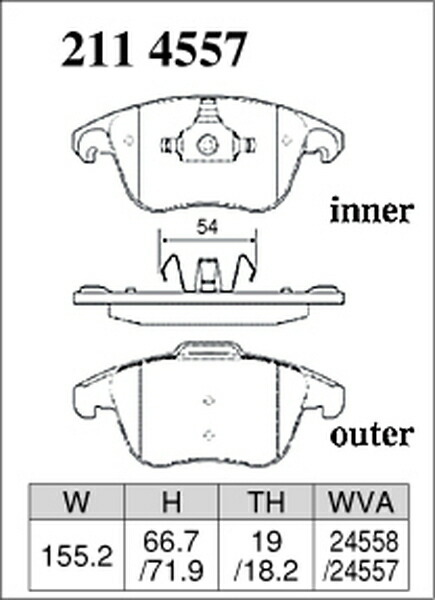  Dixcel P type front left right set brake pad 5008 T875F02 2114557 DIXCEL brake pad 