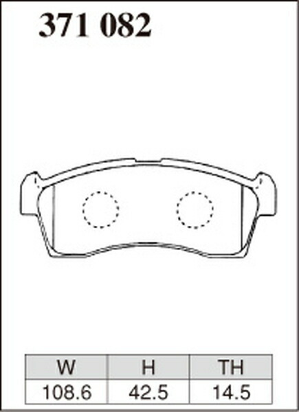 ディクセル KPタイプ フロント左右セット ブレーキパッド ワゴンR MH21S 371082 DIXCEL ブレーキパット_画像3