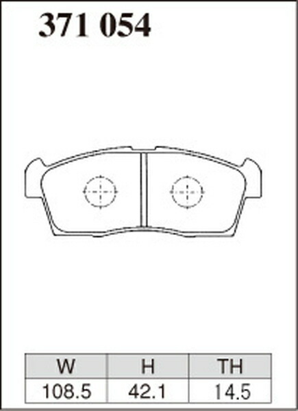 ディクセル SP-βタイプ フロント左右セット ブレーキパッド アルト HA23S/HA23V 371054 DIXCEL スペシャルコンパウンド ブレーキパット_画像2