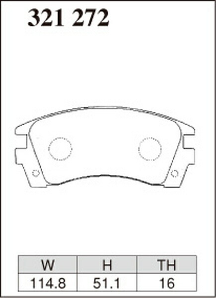 ディクセル Mタイプ フロント左右セット ブレーキパッド ADバン VSY10 321272 取付セット DIXCEL ブレーキパット