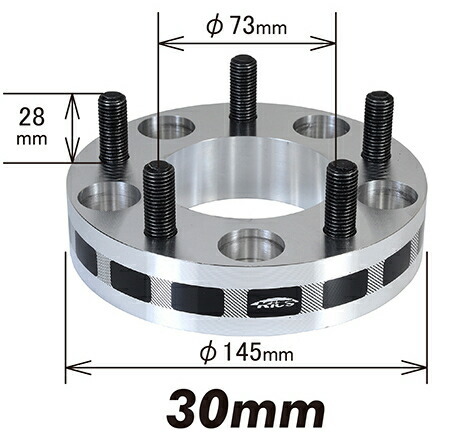 キョーエイ ワイドトレッドスペーサー 2枚セット 【ネジサイズ:M12×P1.25 5穴 PCD:114.3 厚み:30mm 外径:145mm】5130W3 KYO-EI KYOEI 協永_画像2