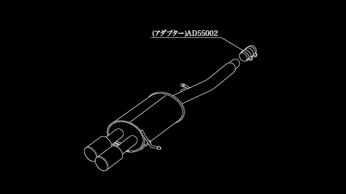 柿本改 アインザッツ s-622 マフラー ゴルフ7ヴァリアント DBA-AUCHP W6C3031C KAKIMOTO RACING 柿本 カキモト einsatz s-622_画像2