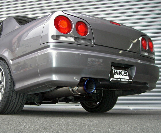 HKS スーパーターボマフラー スカイライン GF-ER34 31029-AN005 取付セット Super Turbo Muffler スポーツマフラー_画像3